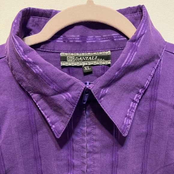 Vintage DANIALI USA XL western wear long sleeve full zip top EUC 11073 - Picture 5 of 7